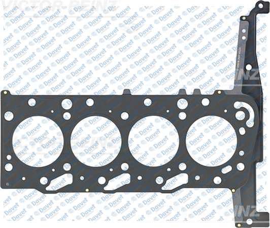 OTC-40136006 Silindir Kapak Conta Celik 2 Delik Transit Mondeo 2.0 Tdci 86-87mm Mls 1.15mm